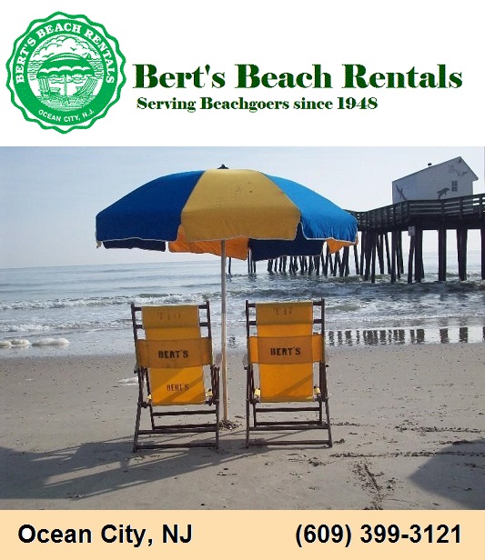 berts beach rentals home page (609) 3993121